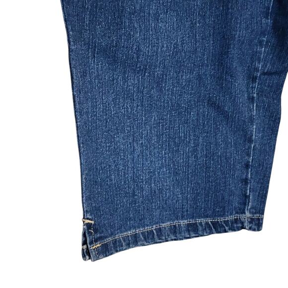 Living Planet Womens Capri Jeans Size 14 Blue Mid Rise Straight Leg Stretch - Picture 5 of 9